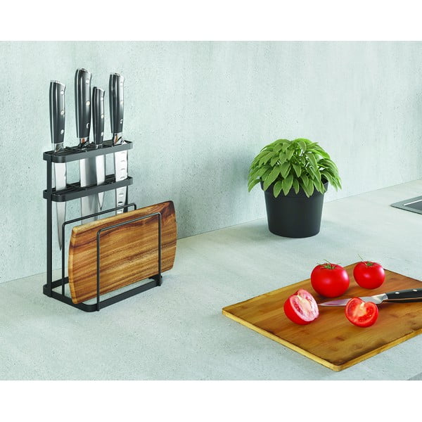 Стелаж за кухненски прибори от неръждаема стомана Tokyo Lava - Metaltex-image-1