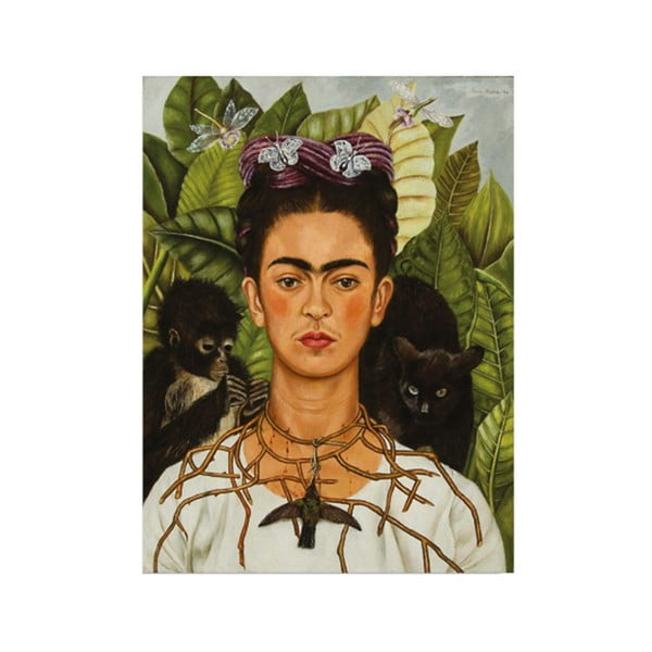 Репродукция на стена върху платно Frida Kahlo, 30 x 40 cm - Wallity