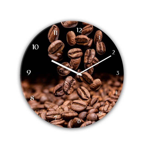 Стенни часовници Glassclock , ⌀ 30 cm Coffee Seeds - Styler-image-2