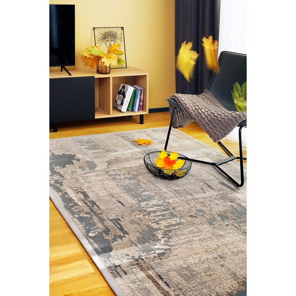 Кафяв двустранен килим , 100 x 160 cm Nedrema - Narma-image-3