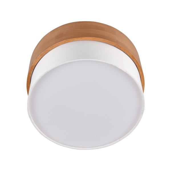 Бяло и естествено осветително тяло за таван с текстилен абажур Seasons – Trio-image-3