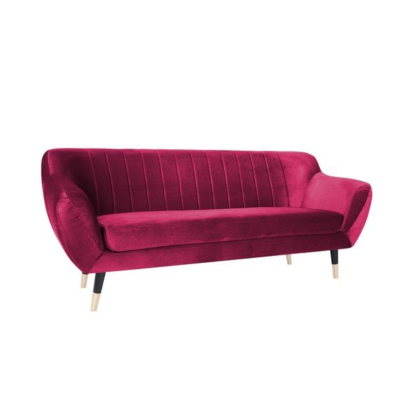 Růžová pohovka s černými nohami Mazzini Sofas Benito, 188 cm-image-2