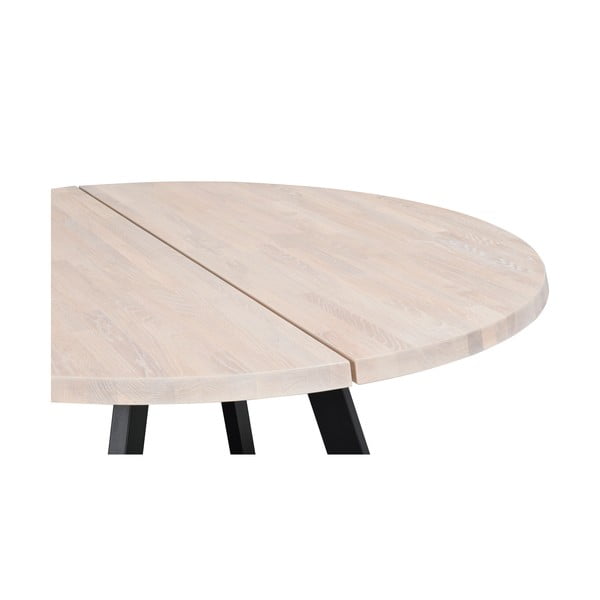 Кръгла маса за хранене от избелен дъб, ø 160 cm Fred - Rowico-image-4