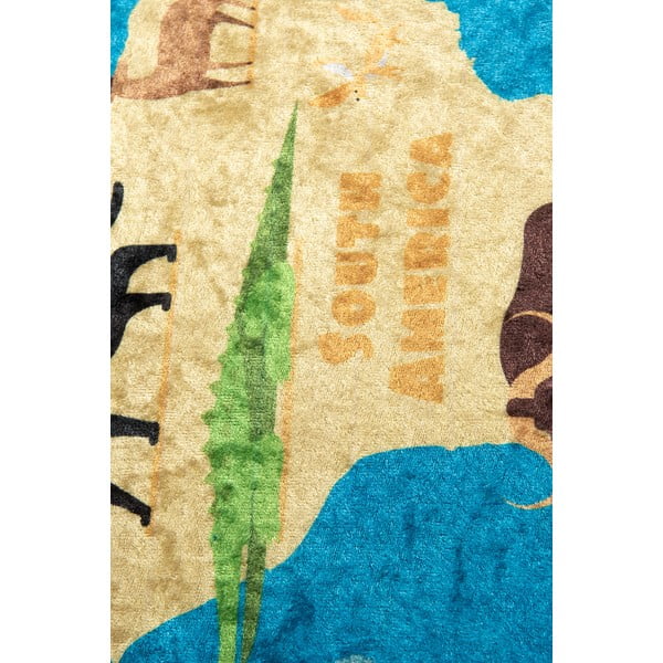 Син детски нехлъзгащ се килим , 100 x 160 cm Map - Conceptum Hypnose-image-3