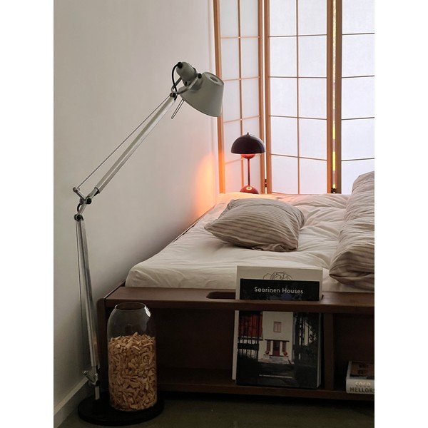 Кафяво двойно легло от борова дървесина с решетка 140x200 cm Ziggy - Karup Design-image-4