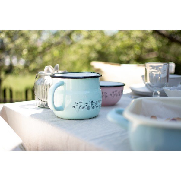 Ментовозелена емайлирана кана Meadow, 1,2 л Belly - Orion-image-3