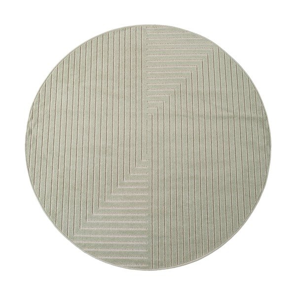Зелен кръгъл килим за открито и закрито ø 80 cm Nova 1202 – Ayyildiz Carpets