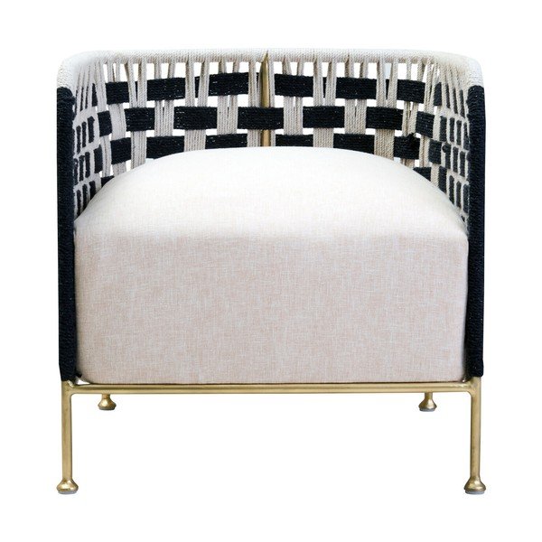 Черно-бял кресло Satna – Premier Housewares-image-2