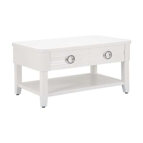 Масичка за кафе от бяла ела 60x90 cm Shine - Mauro Ferretti-image-2