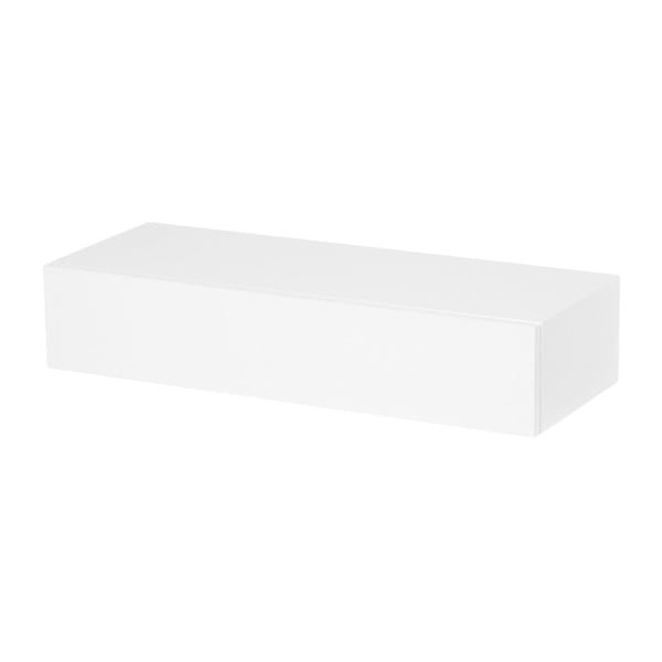 Бяла стенна маса с чекмедже Дизайн - Furniteam