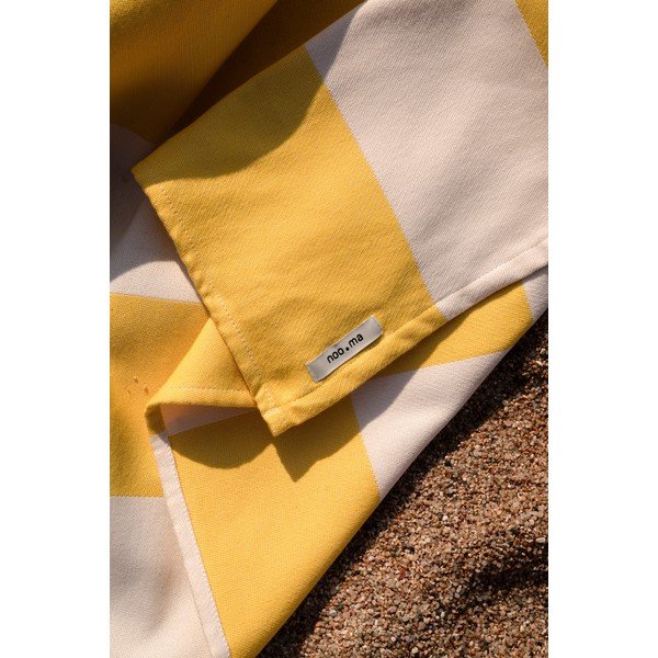 Жълта памучна плажна кърпа 100x160 cm Su – noo.ma-image-2