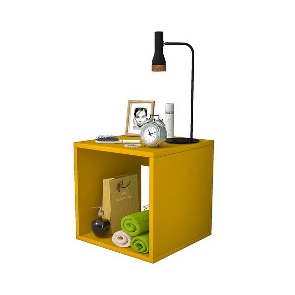 Жълто нощно шкафче Biga - Gauge Concept-image-2