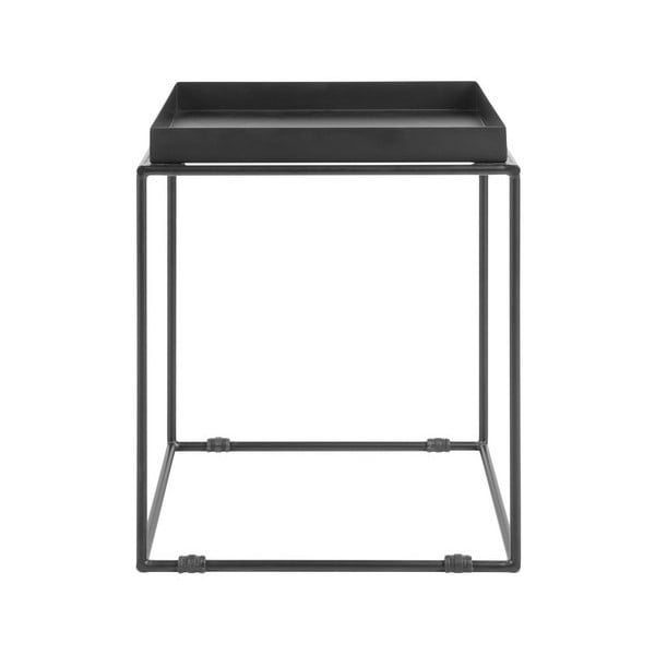 Černý kovový odkládací stolek Monobeli Jane