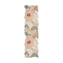 Светлорозова ръчно изработена вълнена пътека 60x230 cm Daphne Shaped Floral – Flair Rugs