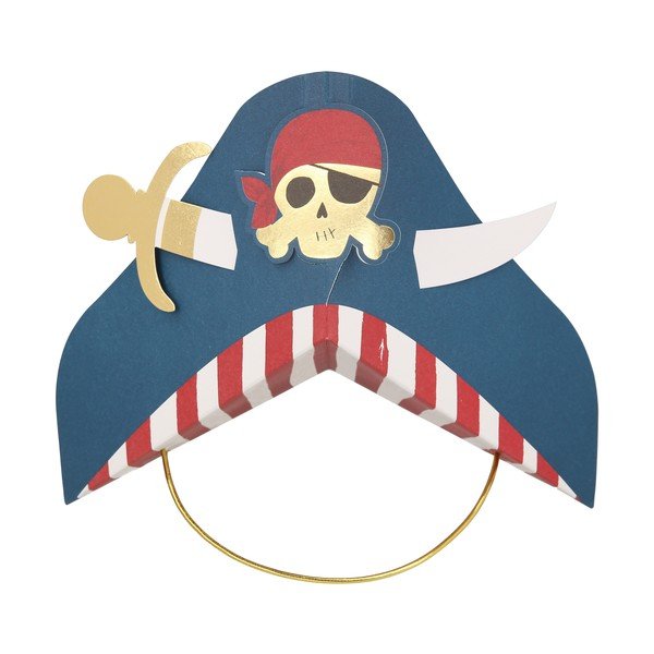 Хартиени шапки в комплект 8 бр. Pirate – Meri Meri-image-2