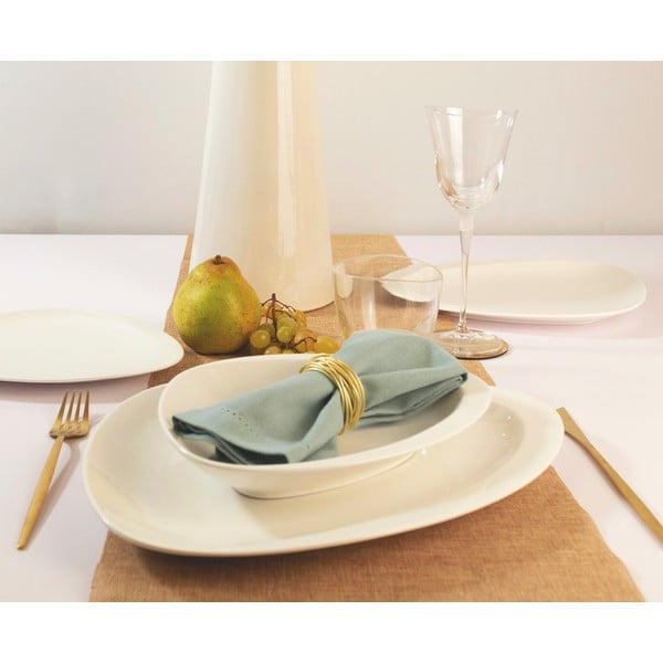 Бели десертни порцеланови чинии в комплект от 6 бр. Carrara – Villa Altachiara-image-1