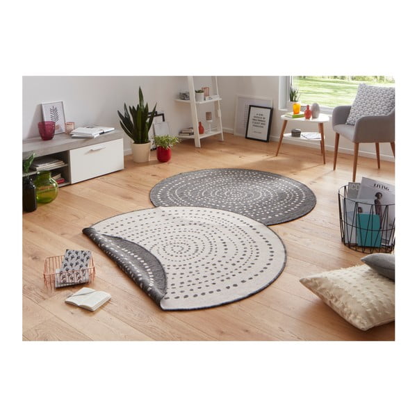 Сив килим за открито , ⌀ 140 cm Bali - NORTHRUGS-image-3