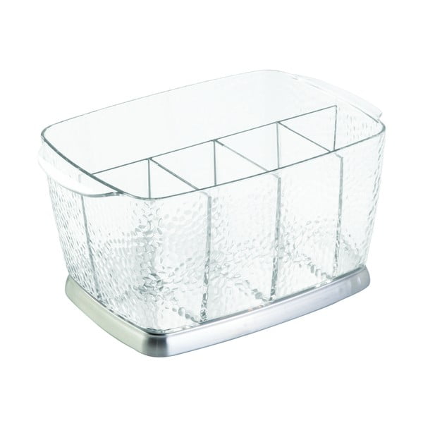 Прозрачна кутия за прибори за хранене , 15 x 23 cm Rain - iDesign