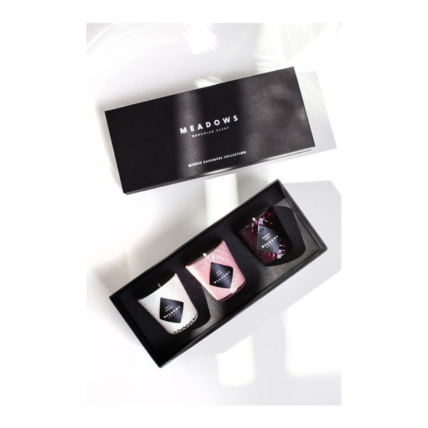 Sada 3 svíček Meadows Mystic Cashmere Collection-image-2