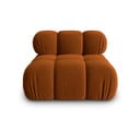 Модул за диван от оранжево кадифе (централна част) Bellis - Micadoni Home