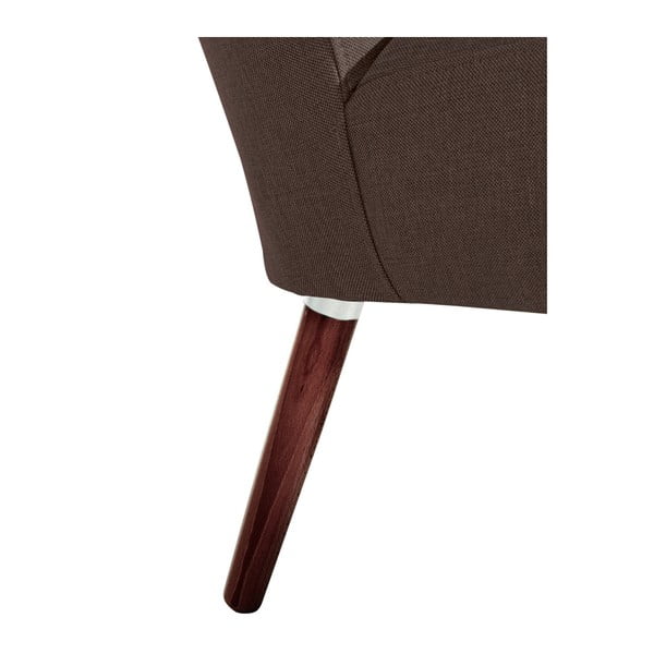 Tmavě hnědé křeslo Max Winzer Neele Chocolate Full-image-3