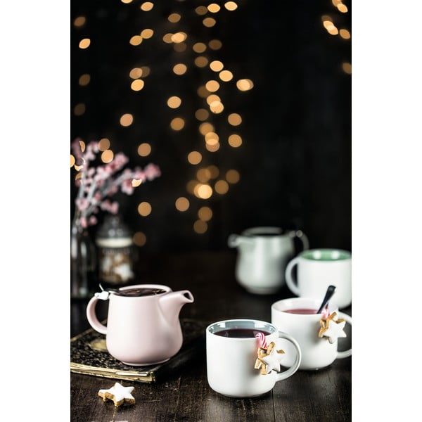 Бяла порцеланова чаша със сив интериор Maxwell & Williams Tint, 440 ml - Maxwell & Williams-image-4