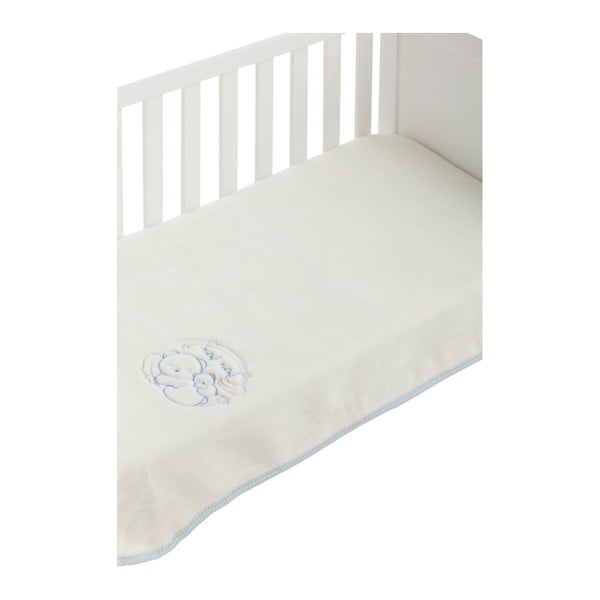 Бебешко одеяло със сини детайли Dreams, 110 x 140 cm - Naf Naf
