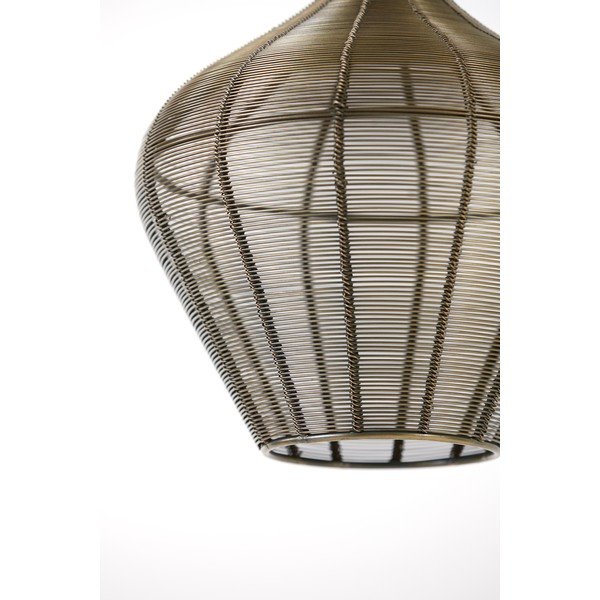 Метално висящо осветително тяло в бронзов цвят ø 27 cm Alvaro – Light & Living-image-3