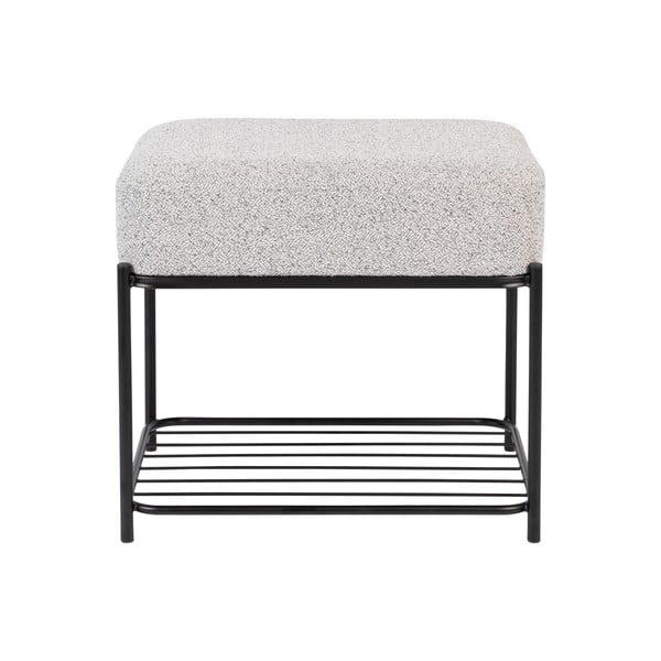 Светлосива табуретка Milou – White Label