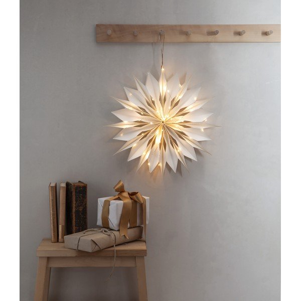 Бяла коледна светлинна украса ø 45 cm Flinga - Star Trading-image-2