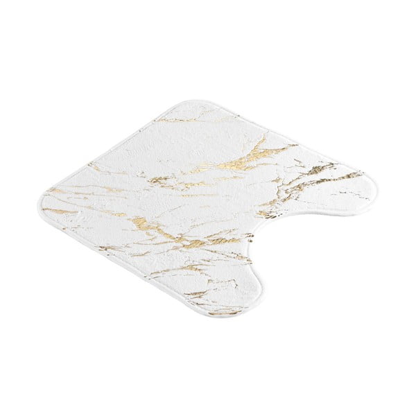 Бял/златист килим за баня 45x45 cm Aquamarbre – douceur d'intérieur