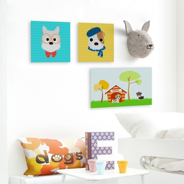 Детска картина 27x27 cm Dogs - Mr. Fox-image-1