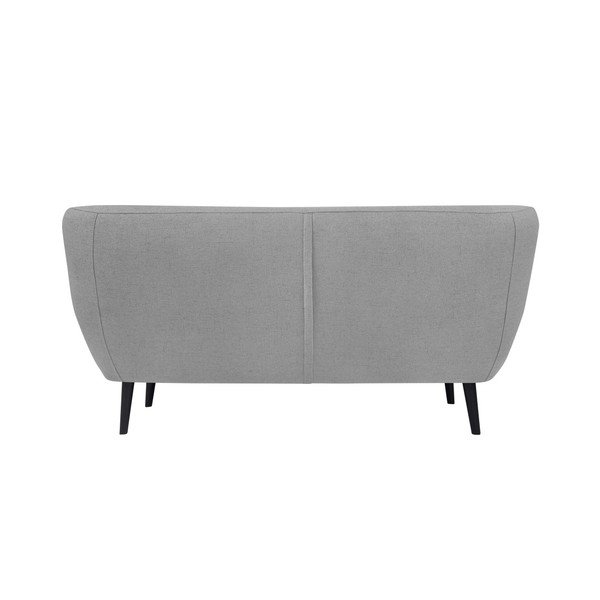 Světle šedá dvoumístná pohovka s hnědými nohami Mazzini Sofas Piemont-image-3
