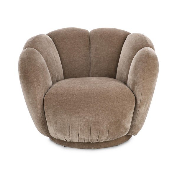 Кафяво-сиво кресло Tulip – Bizzotto-image-2