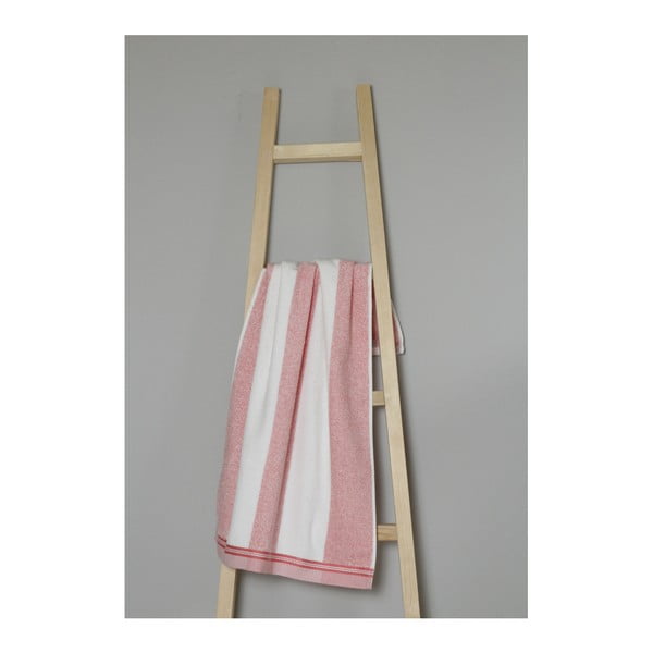 Розово-бяла памучна спа кърпа, 50 x 90 cm - My Home Plus