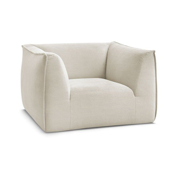 Бежово кресло от рипсено кадифе Giorgia – Bobochic Paris