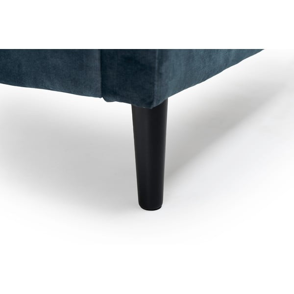 Тъмносиньо кадифено столче за крака Adagio - Scandic-image-3