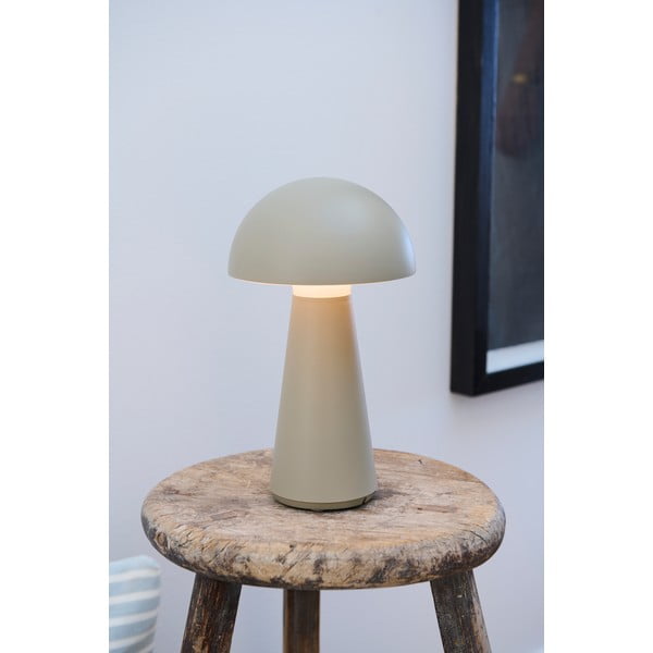 Сива LED настолна лампа с дистанционно управление (височина 28 cm) Sam – Sirius-image-1