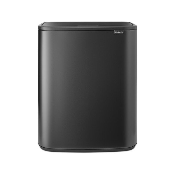 Тъмносиво стоманено кошче за боклук, отваряне с докосване 60 l Bo Touch Bin – Brabantia-image-4