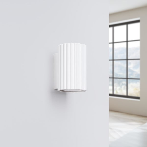 Бяла стенна лампа Gleam – Sollux-image-3