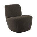 Кресло от плат букле в сиво и кафяво Ada – Leitmotiv