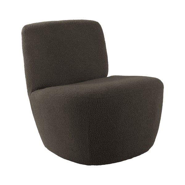 Кресло от плат букле в сиво и кафяво Ada – Leitmotiv