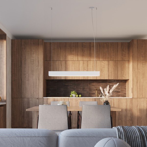 Бяло метално LED висящо осветително тяло Nebula – Sollux-image-3