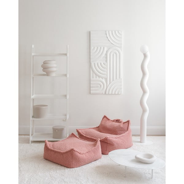 Розов детски пуф от букле Square – Wigiwama-image-4