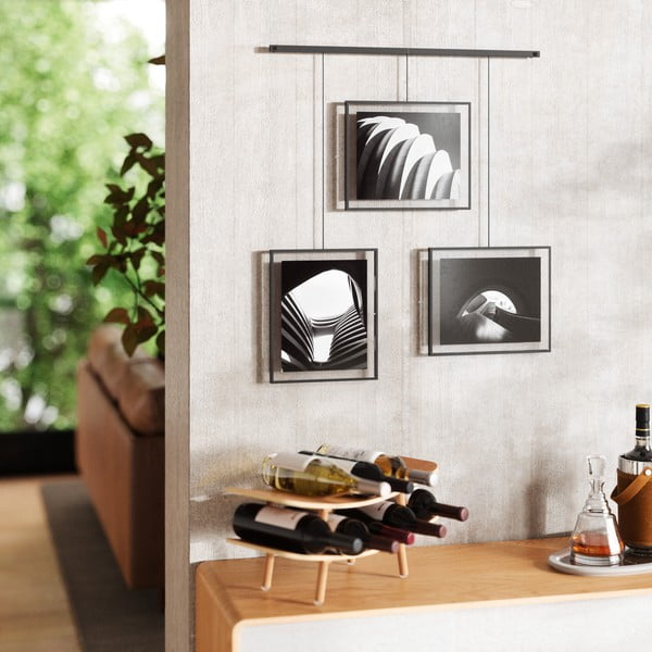 Черна метална рамка 3 бр. висяща 73x82 cm Exhibit – Umbra-image-1