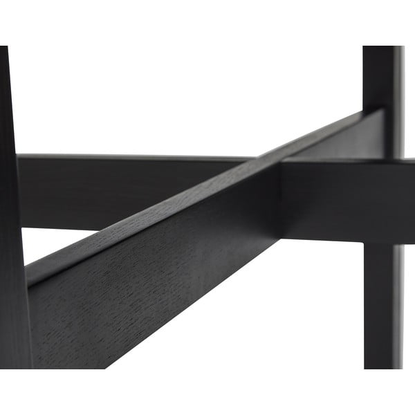 Черна кръгла трапезна маса ø 120 cm Fjord – Hübsch-image-2