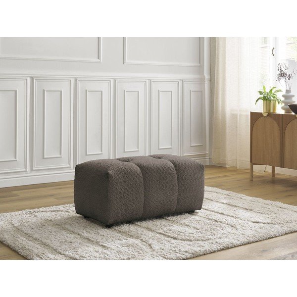 Кафява табуретка  от букле Roxelane – Bobochic Paris-image-1