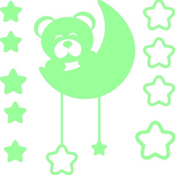 Svítící samolepka Fanastick Teddy Bear-image-2