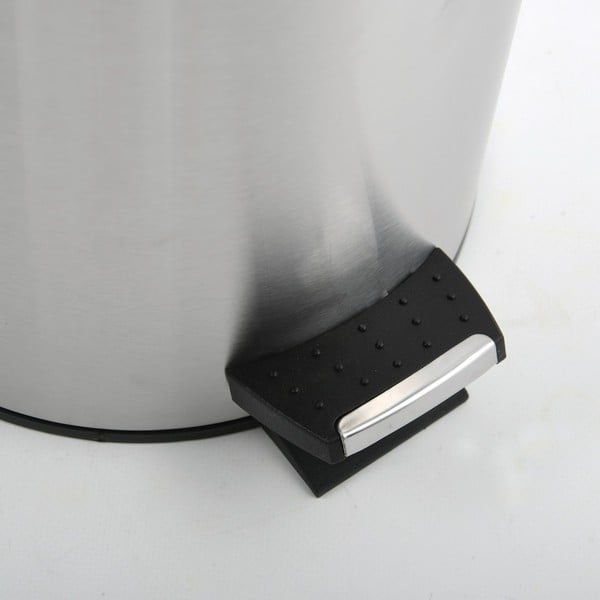 Стоманено кошче за боклук с педал в матово сребрист цвят 3 l   Adonis – Spirella-image-4