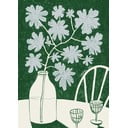 Постер 30x40 cm Blue Flowers & Red Wine – Anouk van Cleef – The Poster Club